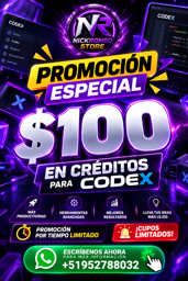 Imagen de 💰 $100 EN CRÉDITOS PARA CODEX  /En ChatGPT🤯🔥