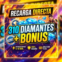 Imagen de 310 DIAMANTES + 10% BONUS / RECARGA DIRECTA