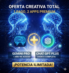 Imagen de GEMINI PRO (1 AÑO) + CHAT GPT PLUS (1 MES)