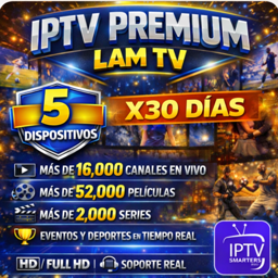 Imagen de IPTV C. COMPLETA X 1 MES 5 DISPOSITIVOS