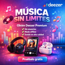 Imagen de Deezer premium X 1 MES