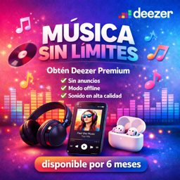 Imagen de DEEZER PREMIUM X 6 MESES