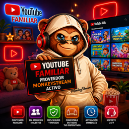 Imagen de YOUTUBE FAMILIAR x 1MES (NO RENOVABLE)