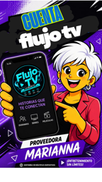 Imagen de FLUJO TV C/COMPLETA (3 DISPOSITIVOS) x 1 mes