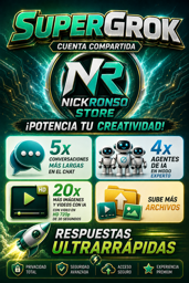 Imagen de Supergrok  30 dias /1 dispositivo semiprivado