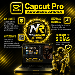 Imagen de Capcut pro 7 dias cuenta completa 2 dispositivos 