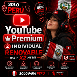 Imagen de YOUTUBE PREMIUM - INDIVIDUAL (NO RENOVABLE)