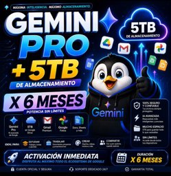 Imagen de GEMINI PRO + 5TB DE ALMACENAMIENTO X 6 MESES