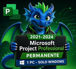 Imagen de MS PROJECT PROFESSIONAL 2021-2024 | PERMANENTE |1 PC