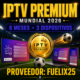 Imagen de IPTV PREMIUM 6 MESES (PROMO MUNDIAL)