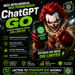 Imagen de CHAT GPT GO COMPARTIDA X1 MES 