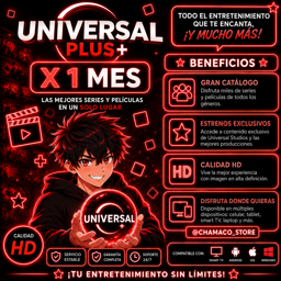 Imagen de ✨UNIVERSAL PLUS+ 1 MES
