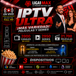 Imagen de IPTV ULTRA x 3 DISPOS x 1 MES