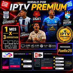 Imagen de  IPTV PREMIUM 3 DISPOS x 1 MES
