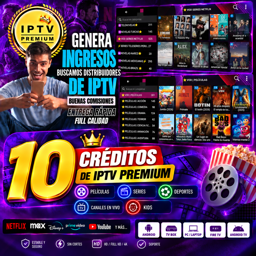 Imagen de 10 CRÉDITOS IPTV PREMIUM